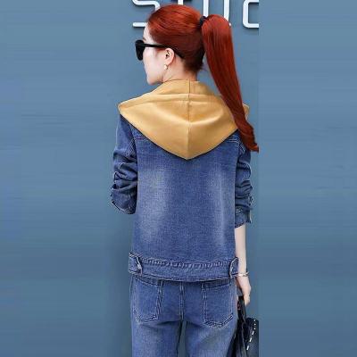 ÁO KHOÁC JEAN PHỐI NÓN VÀNG - NK324